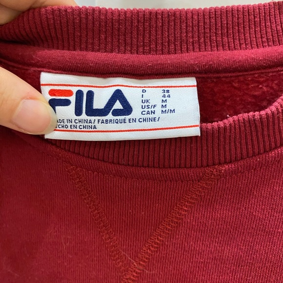 FILA Crew Neck- dark red - Picture 2 of 3